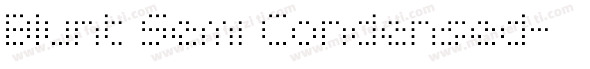 Blunt Semi Condensed字体转换
